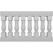 Ekena Millwork Fiberthane Oxford Balustrade Railing Kit, Style N (7 5/8" On-Center Spacing to Pass 4" Sphere Code) BALK38X060OXN - alternate 1